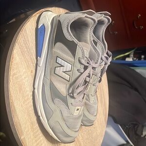 Gray and Blue Sneakers